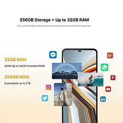 Acheter Ulefone Smartphone 5G 32GB+256GB 6.75" 120hz 5280mAh Ainuevo Neo S25 Pro - Or