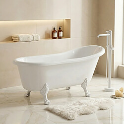 Avis Otitec Baignoire îlot Leona - 160 x 75 cm - angle gauche - blanche