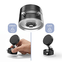 Avis Avizar Support Magnétique Ventouse Voiture / Bureau Pliable Compatible MagSafe Noir