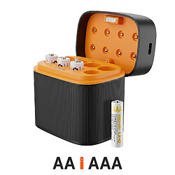 Avis LinQ Chargeur Piles AAA 8 Slots Noir / Orange
