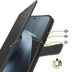 Avis Mayaxess Étui Portefeuille pour Xiaomi 17T avec Dragonne et Fonction Support Noir