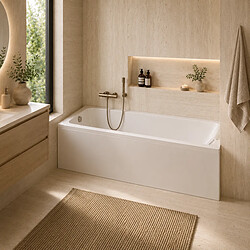 Avis Otitec Baignoire Modan - 180 x 80 cm - Gauche - Blanc