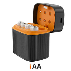 Avis LinQ Chargeur Piles AA à 8 Slots avec 4 Piles AA Lithium-Ion 1.5V 6000 mWh Noir