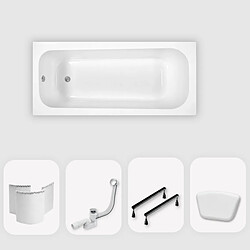 Avis Otitec Baignoire OPTIKA - 170 x 70 cm - angle gauche - blanc