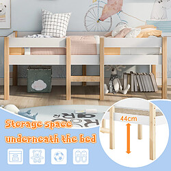 Avis HAUSS SPOLE Lit bébé 90x200 cm Lit mi-hauteur - Blanc