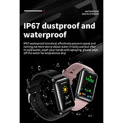 Avis INF Montre intelligente avec ECG, pouls, oxygène sanguin Pink
