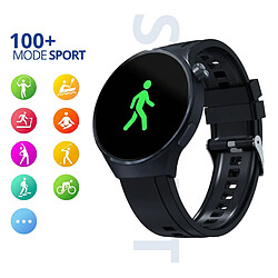3mk Montre Connectée Altora Everyday avec Écran Rond 60Hz et Appels Bluetooth IP68 Noir pas cher