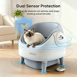 Avis Nonesuch Bac à litière autonettoyant MINI-C - 15 000 ml - Blanc coton