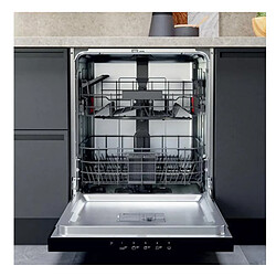 Lave-vaisselle 60cm 14 couverts 46bd intégrable avec bandeau noir - W3PFD636B - WHIRLPOOL pas cher