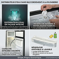 Acheter 7 SEVENSTARS Sevenstars Réfrigérateur congélateur S7DP206BKAQUA 204 litres Noir