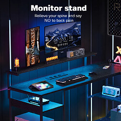Avis ByteLike Noir Bureau d'ordinateur en L pour gaming et maison