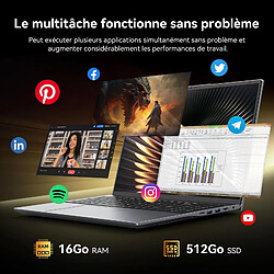 Avis VANWIN PC Portable 16" FHD+ - Core i5-8210Y - 16Go RAM - 512Go SSD - RJ45 HDMI - Windows 11 Pro