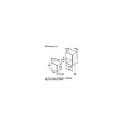 Avis Bosch Accentline BFL423MB1F - Micro-ondes encastrable 20 L - 800 W - LED