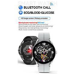 Avis INF Montre intelligente avec appels ECG et Bluetooth Grey