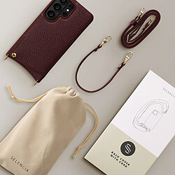 Acheter Selencia Coque de télephone Nova avec cordon et porte-cartes pour Samsung Galaxy S26 Ultra - Bold Burgundy