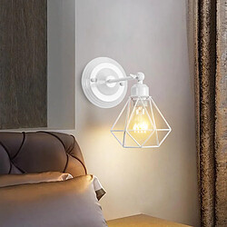 Acheter STOEX Applique Murale Vintage en Métal pour Intérieur, Diamètre 15 cm, Blanc, E27, 2PCS