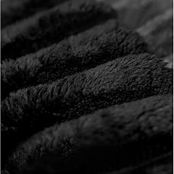 STILVORA Canapé d’angle noir en tissu avec méridienne réversible sans montage pas cher