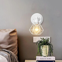 Avis STOEX Applique Murale Vintage en Métal pour Intérieur, Diamètre 15 cm, Blanc, E27, 2PCS
