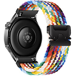 Acheter Generalia Bracelet montre sport en nylon tissé à boucle parachute, motif arc-en-ciel, noir