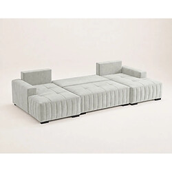 Acheter Bestmobilier Lazare - Canapé panoramique en U 7 places convertible avec coffre en velours