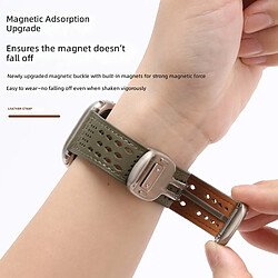 Avis Generalia Bracelet montre en cuir Crazy Horse pour Apple iWatch, Huawei GT5 et S11 Ultra,
