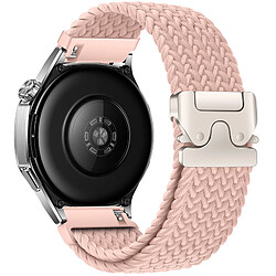 Generalia Bracelet montre sport en nylon tissé à boucle parachute, motif arc-en-ciel, noir pas cher