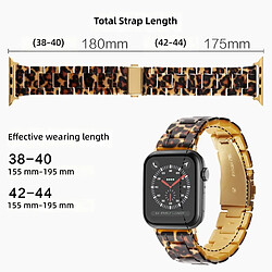 Avis Generalia Bracelet montre transparent en résine céramique compatible avec Apple Watch mm