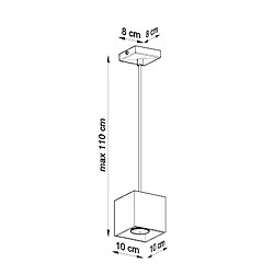 Acheter Sollux Lampe suspendue Elyaaeys 1 noir