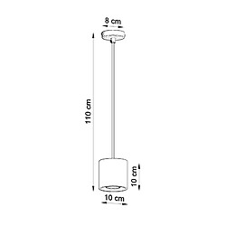 Acheter Sollux Lampe suspendue Lineaoon 1 noir