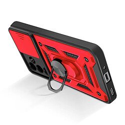 Mayaxess Coque pour Samsung Galaxy A17 Antichocs MIL-STD 810G avec Anneau Support Rouge pas cher