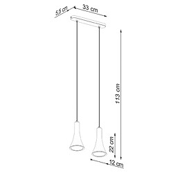 Acheter Sollux Lampe suspendue Lumiaon 2 béton