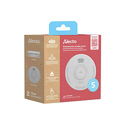 Alecto Détecteur de Fumée 85dB avec Pile de 5 ans Certifié EN14604 Blanc pas cher