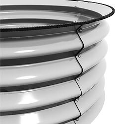 Acheter STILVORA Carré potager 60/60/30 cm argent en métal avec fond ouvert lot de 2