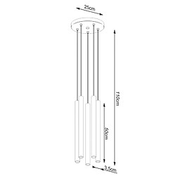 Acheter Sollux Lampe pendante Noraaeen 5P bois