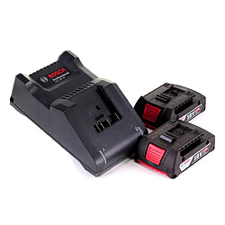 Acheter Ponceuse excentrique sans fil Bosch GEX 18V-125 Professional 18 V 125 mm sans balais + 2 batteries 2,0 Ah + chargeur + L-BOXX