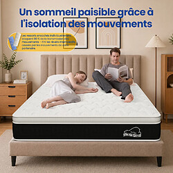 RATTANTREE Matelas mixte 140×200×25 cm pas cher