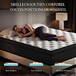Acheter DEWINNER Matelas Ressorts Ensachés 90x190 cm Accueil mémoire de forme ép.30 cm