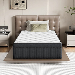 DEWINNER Matelas Ressorts Ensachés 90x190 cm Accueil mémoire de forme ép.30 cm pas cher