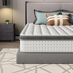 DEWINNER Matelas Ressorts Ensachés 120x190 cm Accueil mémoire de forme ép.30 cm pas cher