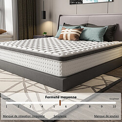 Avis DEWINNER Matelas Ressorts Ensachés 120x190 cm Accueil mémoire de forme ép.30 cm