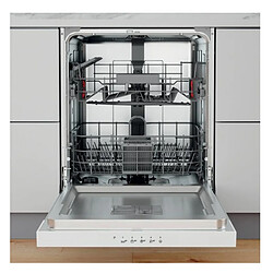 Lave-vaisselle 60cm 14 couverts 46bd intégrable avec bandeau - W3PFD636W - WHIRLPOOL pas cher