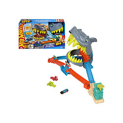 Acheter Hot Wheels City L'Attaque du Requin Track Playset JHL96 - Lanceur rotatif - 1 voiture 1:64