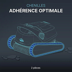 Acheter DOLPHIN BY MAYTRONICS Chenilles de remplacement bleues (2 pièces) pour robot dolphin s100, s200, s300, s300i, s400 - 99831521-R2 - DOLPHIN