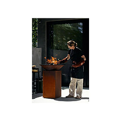 Avis OFYR 75 Corten - Brasero plancha en acier corten - Pour bois - 4 à 6 personnes