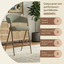 Acheter Smartue Lot de 2 Tabourets de Bar Modernes Vert