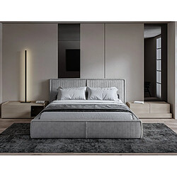 Avis SELSEY - Lit rembourré Cordo – 180x200 cm – Olive