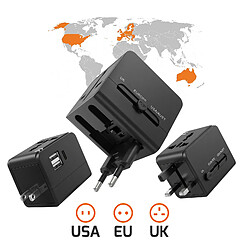 Avis LinQ Chargeur Secteur Multiprise International 1440W avec 2 USB et USB-C 15W Noir