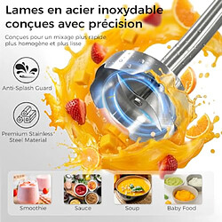 YASHE Mixeur plongeant, 1000 W, set 5-en-1, 6 vitesses, noir pas cher
