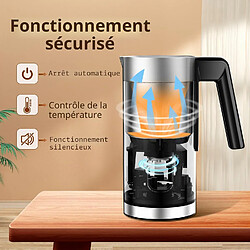 Acheter YASHE Mousseur à lait, 350 W, 240 ml, 4 programmes, inox, argent