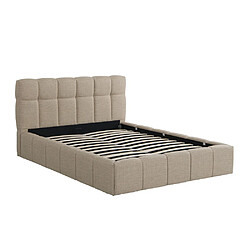 Le Quai Des Affaires Lit coffre 180x200 cm ELIAS + sommier / Beige pas cher
